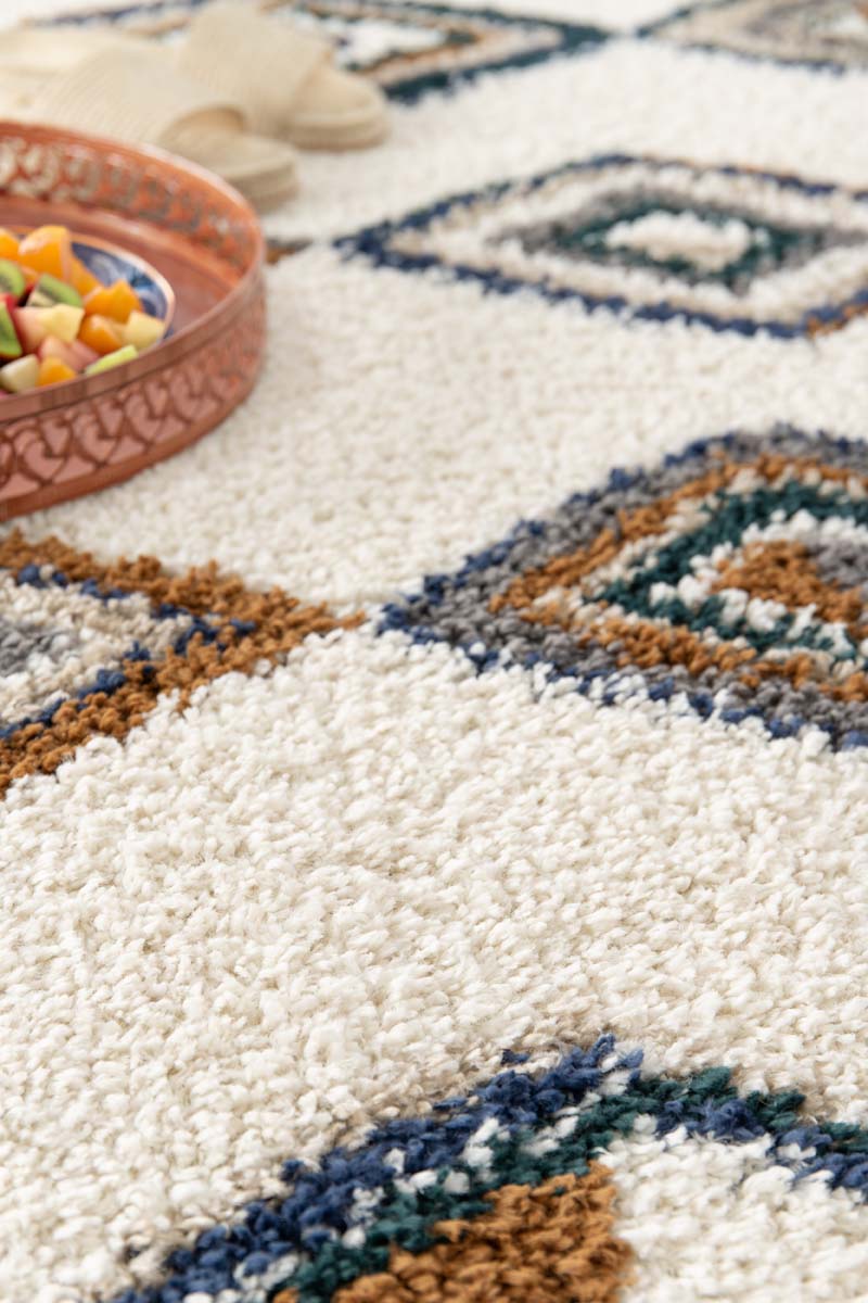 Berber rug - Atlas Nomad brown/blue Berber rug - Atlas Nomad brown/blue