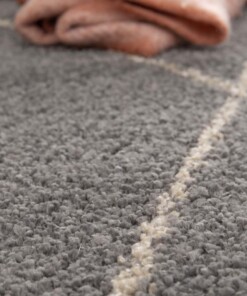 Berber rug - Atlas Grid grey