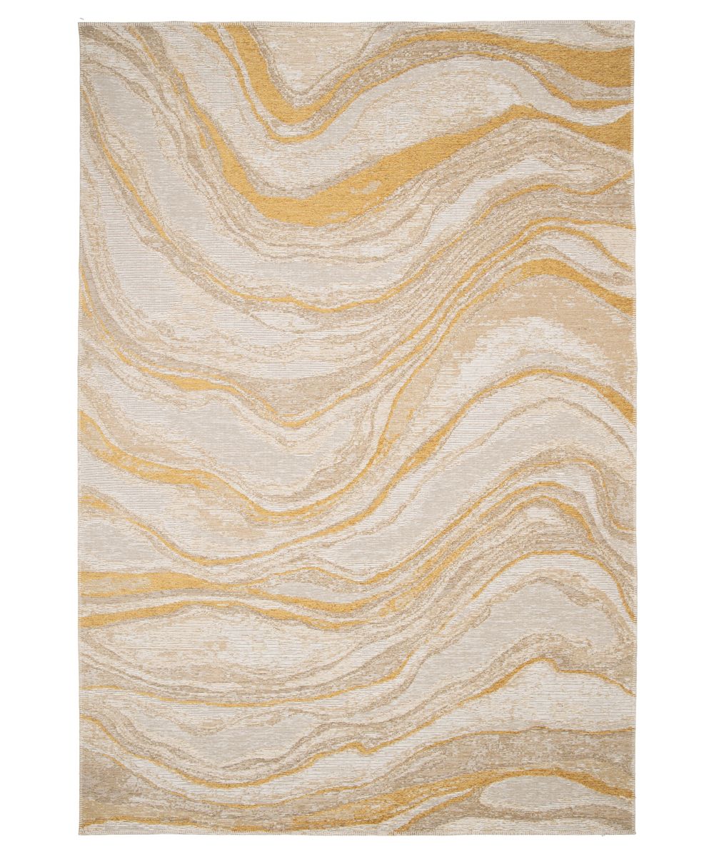 Marble rug - Velura amber yellow - overzicht Marble rug - Velura amber yellow - overzicht
