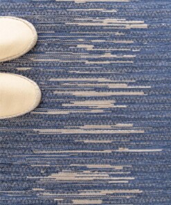 Abstract rug - Sapphire Ripple jeans blue