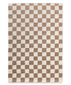 Checkerboard rug - Check ivory/beige - overzicht, thumbnail