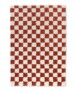 Checkerboard rug - Check ivory/coral - overzicht, thumbnail