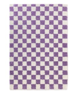 Checkerboard rug - Check ivory/lilac - overzicht