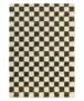 Checkerboard rug - Check ivory/olive green - overzicht, thumbnail