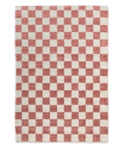 Checkerboard rug - Check ivory/pink - overzicht