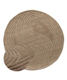 Round rug design​ - Balans Dual beige - overzicht, thumbnail