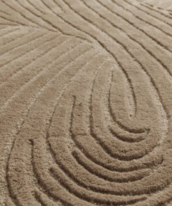 Round rug design - Balans Tree beige - close up, thumbnail Round rug design - Balans Tree beige - close up, thumbnail