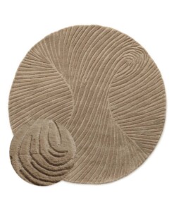 Round rug design​ - Balans Tree beige - overzicht