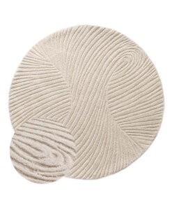Round rug design​ - Balans Tree ivory - overzicht