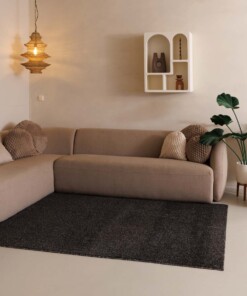 Low pile rug runner​ - Fine anthracite