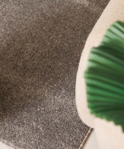 Square low pile rug - Fine light grey