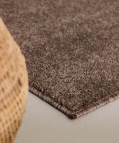 Square low pile rug - Fine mocha