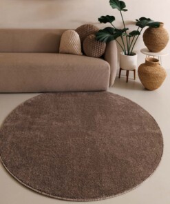Round rug - Fine mocha