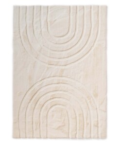Fluffy rug - Carvy cream - overzicht, thumbnail