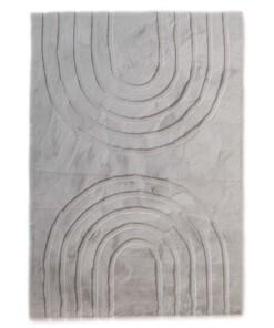 Fluffy rug - Carvy light grey - overzicht, thumbnail