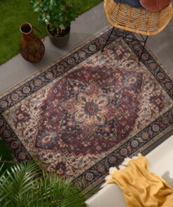 Outdoor rug vintage - Valenca Brio red - sfeer