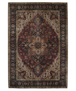 Outdoor rug vintage - Valenca Brio red - overzicht