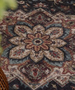Outdoor rug vintage - Valenca Brio red/dark blue