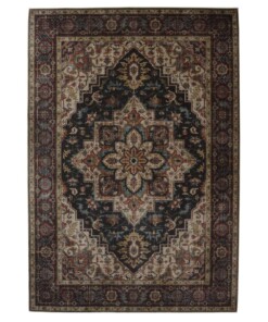 Outdoor rug vintage - Valenca Brio red/dark blue - overzicht