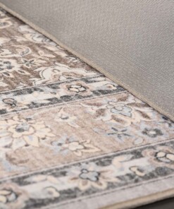 Square outdoor rug vintage - Valenca Nova beige/light grey - close up, thumbnail