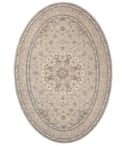 Oval outdoor rug vintage - Valenca Nova beige/light grey - overzicht