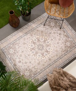 Outdoor rug vintage - Valenca Nova beige/light grey - sfeer, thumbnail