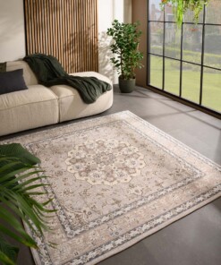 Square outdoor rug vintage - Valenca Nova beige/light grey - sfeer, thumbnail
