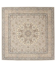 Square outdoor rug vintage - Valenca Nova beige/light grey - overzicht, thumbnail