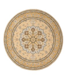 Vintage outdoor rug​ round - Valenca Nova yellow - overzicht, thumbnail