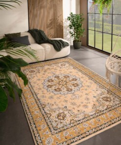 Outdoor rug vintage - Valenca Nova yellow - sfeer, thumbnail