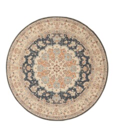 Vintage outdoor rug​ round - Valenca Nova gold/blue - overzicht, thumbnail