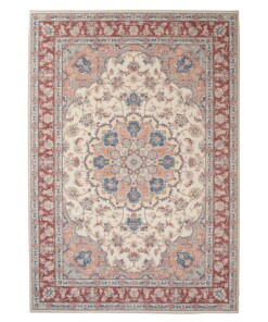 Outdoor rug vintage - Valenca Nova cream/red - overzicht