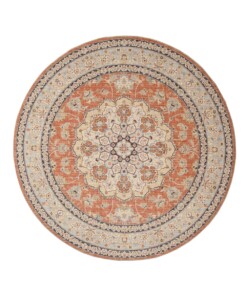 Vintage outdoor rug​ round - Valenca Nova terracotta - overzicht