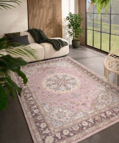 Outdoor rug vintage - Valenca Nova purple/pink - sfeer