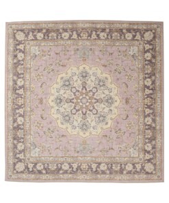 Square outdoor rug vintage - Valenca Nova purple/pink - overzicht