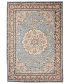Outdoor rug vintage - Valenca Nova light blue/beige - overzicht