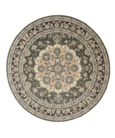 Vintage outdoor rug​ round - Valenca Nova dark green - overzicht, thumbnail