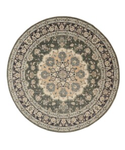 Vintage outdoor rug​ round - Valenca Nova dark green - overzicht
