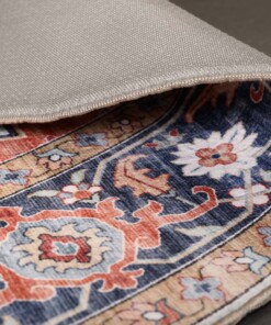 Vintage outdoor rug​ round - Valenca Fino green/blue