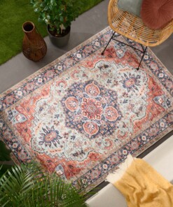 Outdoor rug vintage - Valenca Fino green/blue - sfeer, thumbnail