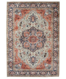 Outdoor rug vintage - Valenca Fino green/blue - overzicht, thumbnail