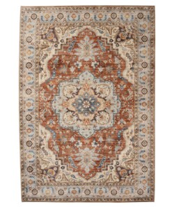 Outdoor rug vintage - Valenca Fino terracotta - overzicht