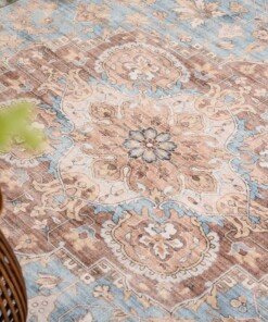 Outdoor rug vintage - Valenca Fino light blue