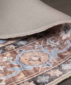 Oval outdoor rug vintage - Valenca Fino light blue