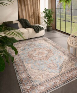 Outdoor rug vintage - Valenca Fino light blue - sfeer