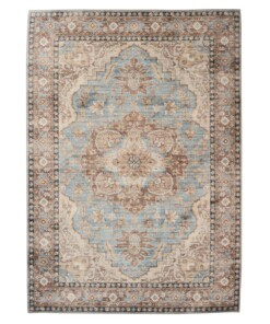 Outdoor rug vintage - Valenca Fino light blue - overzicht