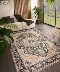 Outdoor rug vintage - Valenca Fino beige/green - sfeer