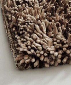 High pile wool rug - Aurelia cream/brown - close up, thumbnail High pile wool rug - Aurelia cream/brown - close up, thumbnail