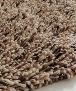 High pile wool rug - Aurelia cream/brown - close up, thumbnail High pile wool rug - Aurelia cream/brown - close up, thumbnail