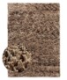 High pile wool rug - Aurelia cream/brown - overzicht, thumbnail